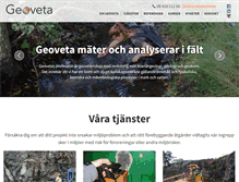 Tablet Screenshot of geoveta.se